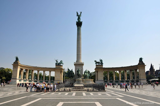 Budimpešta putovanje, veličanstveni trg Trg Heroja